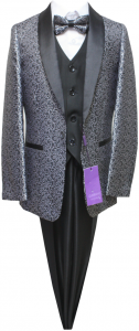 BOYS 5PC. SUIT (SILVER) 2121220